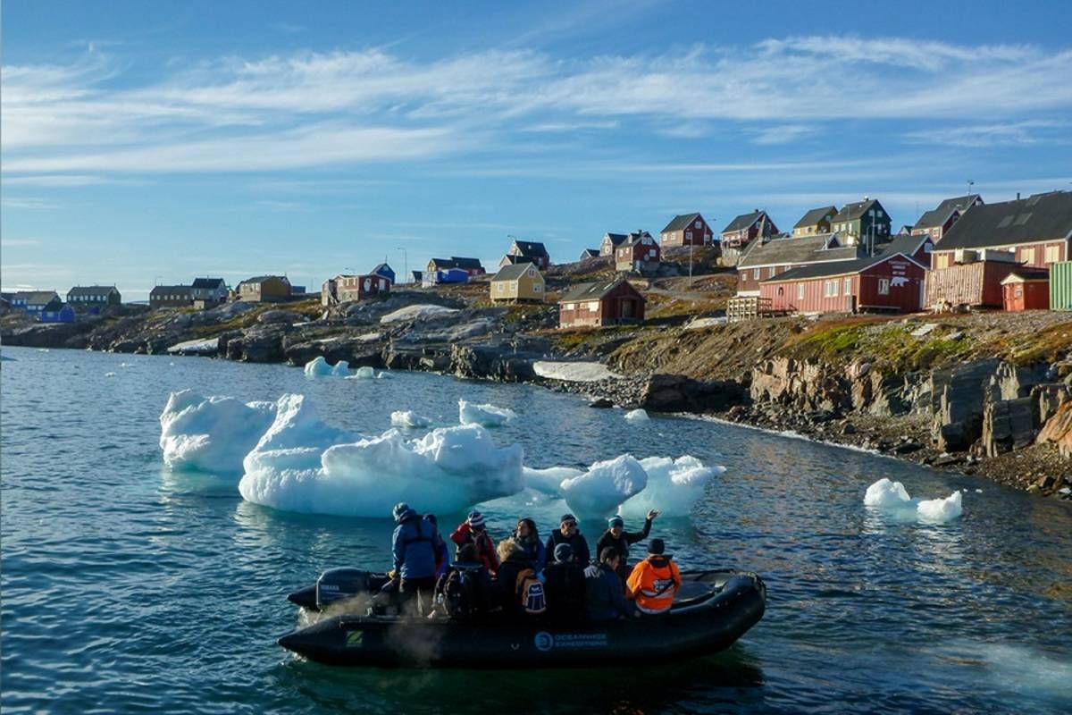 East Greenland Scoresby Sund - Aurora Borealis